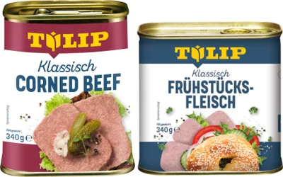 Produktbild von TULIP Bundle Frühstücksfleisch Corned Beef Schwein Delikatesse Konserve 2x 340g