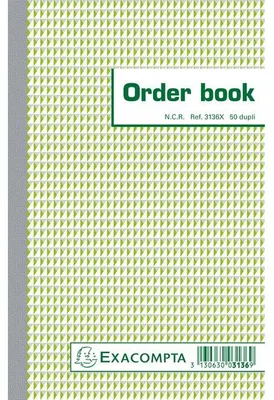 Immagine prodotto di Exacompta - Registro ordini, formato 210x135 mm, 50 fogli da 2 facciate