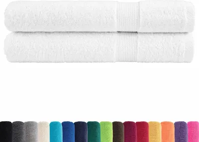 Obrázok produktu pre vidaXL Premium uteráky SOLUND, 2 ks, biele, 100 x 200 cm, 600 g/m²
