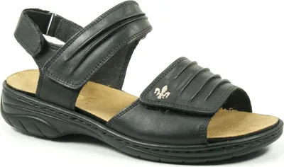 Produktbild von Rieker Schuhe 64560 Damen Sandalen lose Einlagen , Größe:40 EU, Farbe:Schwarz