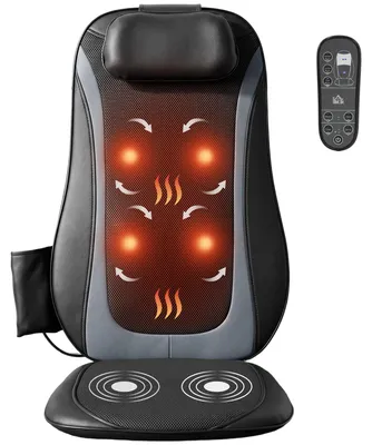 Productafbeelding van Shiatsu massage zitkussen met warmtefunctie, diepe weefselmassage, massageapparaat