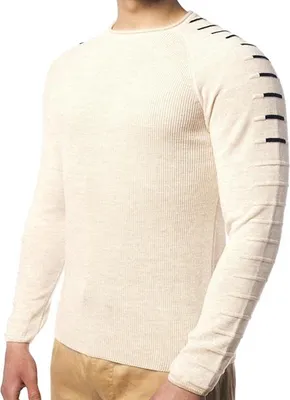 Zdjęcie produktu dla Elegancki sweter z dzianiny Karl’s People marki CARISMA K-123, beżowy, rozmiar S