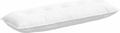 Zdjęcie produktu dla vidaXL Poduszka na plecy biała 140 x 19 x 50 cm tkanina