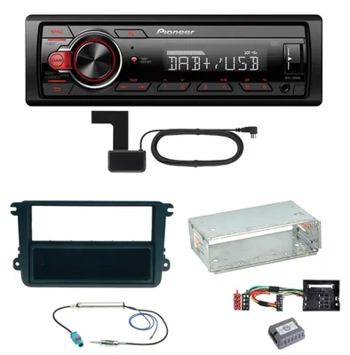 Produktbild von Pioneer MVH-130DAB Digitalradio USB Einbauset für Golf 5 6 Passat 3C CC B7 Touran