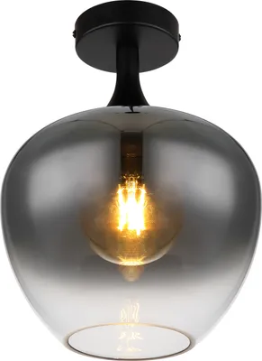 Produktbild von Globo Lighting Deckenleuchte Metall schwarz matt, 1x E27