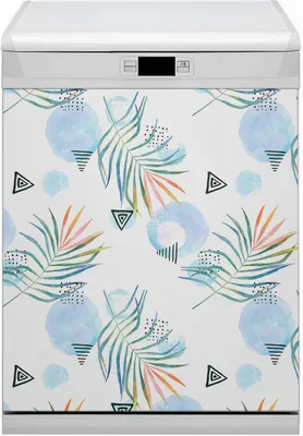 Produktbild von Abwaschbar 60x80 cm Geschirrspüle Magnetmatte Küche Dekorative  - Tropenmuster