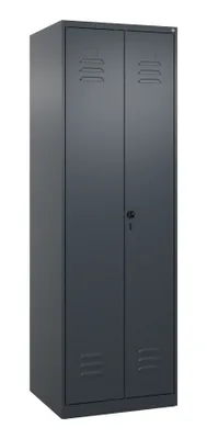 Produktbild von C+P Schwarz-Weiß-Spind Classic PLUS 1850x600x500mm 2Abteile an/an
