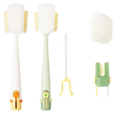 2er-Set Flaschenbürsten, 5-in-1, mit langem Stiel, 30,5 cm