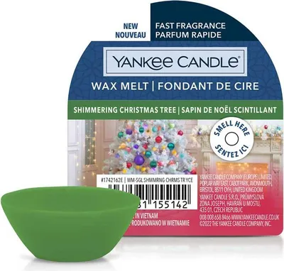 Produktbild von Yankee Candle Wax Melt Single Shimmering Christmas Tree