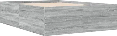 Zdjęcie produktu dla Rama łóżka szara Sonoma 140x200 cm materiał drewnopochodny