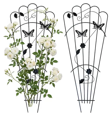Immagine prodotto di Porta piante da interno, set di 2 pezzi, per giardino e balcone