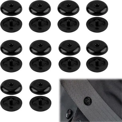 Productafbeelding van 10 paar ABS-kunststof veiligheidsgordelschakelaars, 15 mm, universeel, geschikt voor auto, SUV en vrachtwagen