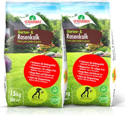 Produktbild von 2 x 15 kg VERDURMAX® Garten- und Rasenkalk