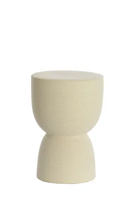 Produktbild von Light & Living - Hocker FINCA - Ø28,5x42cm - Weiß