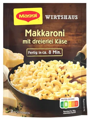 Produktbild von Maggi Wirtshaus Makkaroni mit dreierlei Käse Fixprodukt 170g