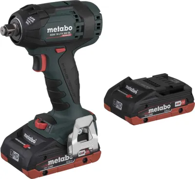 Image de Metabo SSW 18 LTX 300 BL - Visseuse à choc - sans fil - 1/2 pouce carré d'entraînement 12.7 mm - 300 N-m - 2 accus