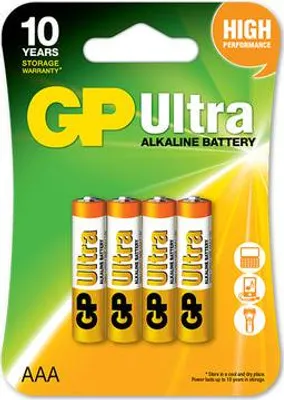 Productafbeelding van GP GPULT24A255C4 4 GP Batterien ULTRA Micro AAA 1,5 V