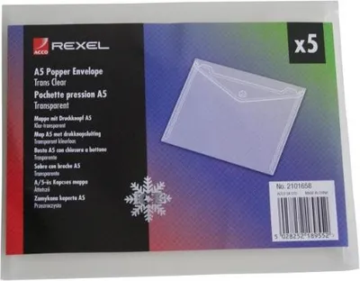 Immagine prodotto di Busta portadocumenti Rexel ICE, DIN A5 orizzontale, PP, trasparente