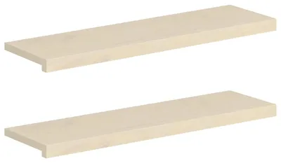 Produktbild von Fensterbänke 2 stk. Weiß 90 x 30 x 2 cm Massivholz Eiche
