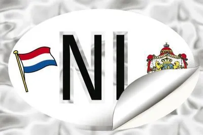 Produktbild von Auto-Aufkleber - NL = Niederlande - Gr. ca. 11 x 7cm (301151) Länderkennzeichnung Landeszeichen Wappen