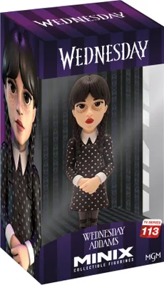 Image de MINIX, Mercredi Figurine Addams de la série Mercredi en PVC 12 cm, Noir
