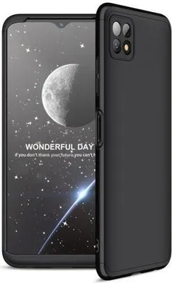Produktbild von 360 Grad-Case für Samsung Galaxy A22 - Farbe: Schwarz - Modellkompatibilität: Für Samsung Galaxy A22 5G