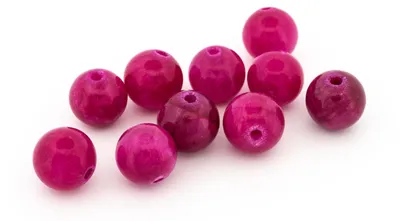 Produktbild von Vintageparts Jadeperlen Magenta Gelbe Jade 8mm 10 Stück