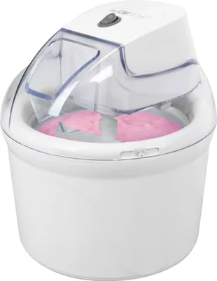 Produktbild von Clatronic Eismaschine/Softeismaschine/Speiseeismaschine ICM 3764 für Eiscreme/Sorbet/Frozen Yoghurt/Slush, für Zuhause, Kältespeicher, Nachfüllöffnung, 1500 ml, inkl. Rezeptvorschläge, weiß