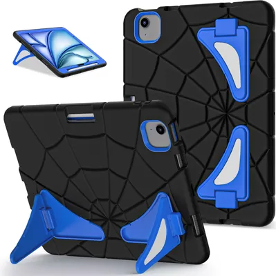 Obrázek produktu pro Ochranný obal pro iPad Air 11 M2 (2024) robustní nárazuvzdorný stojan pro děti chlapce černé modré