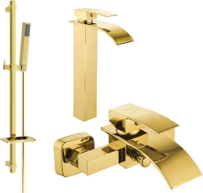 Immagine prodotto di Mexen Aries DQ77 set da bagno, oro - 744813DQ77-50