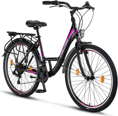 Immagine prodotto di Chillaxx Bike Strada Premium City Bike in 24, 26, 28 pollici - bici per ragazze, ragazzi, uomini e donne - 21 marce - bici olandese da città