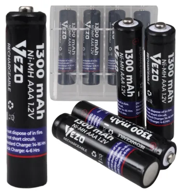 Produktbild von Aaa 1300Mah R3 Nimh Wiederaufladbare Batterien Für Spielzeug Und Fernbedienungen 4 Batterien