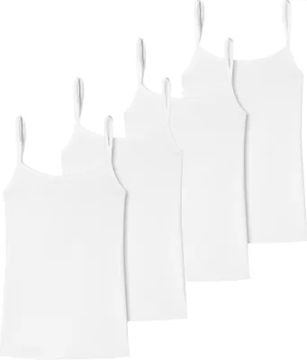 Produktbild von uncover by Schiesser 4er Pack Baumwolle Spaghetti Top Schmale Träger, Atmungsaktiv und formstabil, Hoher Baumwollanteil