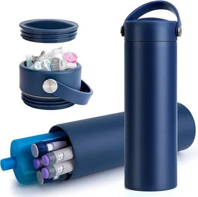 Produktbild von Insulin-Kühltasche mit Temperaturanzeige - TSA-, für 1–5 Pens