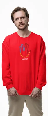 Produktbild von D&B Design Uni Pullover SWMO00066 Star Trek Rot-Größe S