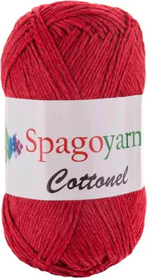 100g Strickgarn Cottonel Uni Häkelgarn Strickwolle rot