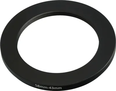 Produktbild von vhbw Step-Down-Ring Adapter 58 mm auf 43 mm für Kamera Objektiv - Filteradapter Metall