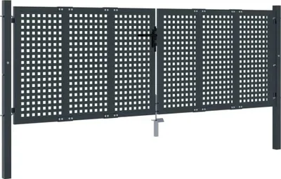 Produktbild von Gartentor Anthrazit 300x125 cm Stahl