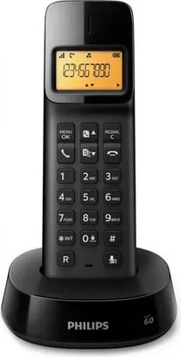 Produktbild von Kabelloses Telefon Philips D1601B/01 1,6" 300 mAh GAP Schwarz