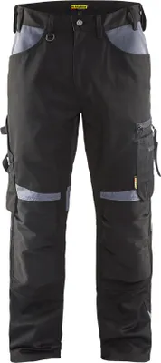 Produktbild von Blakläder® Handwerker Arbeitshose ohne Nageltaschen 1556 1860 in div. Farben, Farbe:schwarz/grau, Größe:156 (C114)