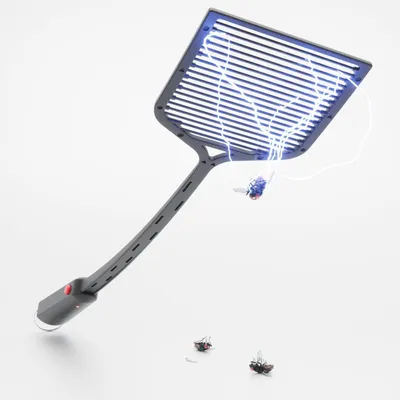 Produktbild von Elektrische Fliegenvernichter - Insektenvernichter - Schädlingsbekämpfung - Batteriebetrieben - 51 cm - Weiß