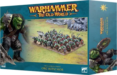Immagine prodotto di Warhammer Il Vecchio Mondo Tribù di Orchi e Goblin Orc Boyz Mob