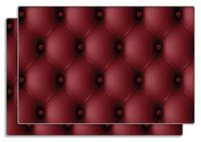 Produktbild von Wallario Frühstücksbrettchen 2er Set aus Glas, je 20 x 30 cm, mit rutschfesten Füßen, Motiv Rote Ledertür