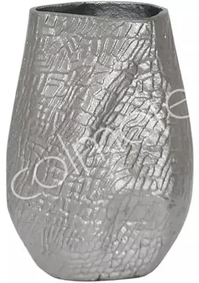 Immagine prodotto di Vaso in alluminio grezzo/color argento opaco, dimensioni 18x16x25