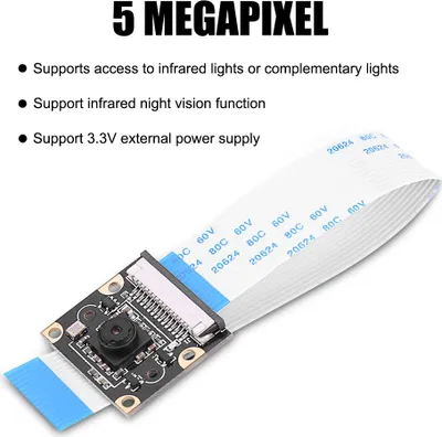 Obrázok produktu pre Všeobecná infračervená nočná verzia kamerového modulu OV5647 Senzor 5 megapixelov pre Raspberry Pi