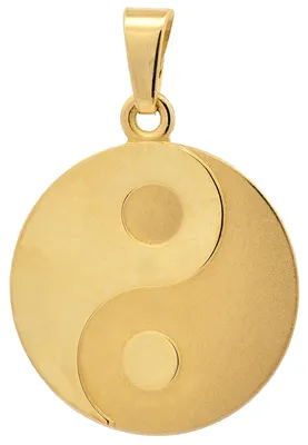 Produktbild von Kettenanhänger Gold Anhänger Ying Yang  massiv 333 - 8 Karat Gold