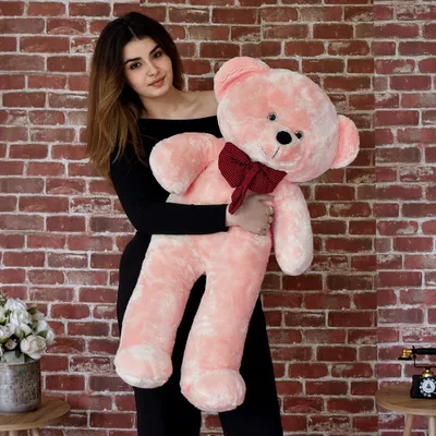 Produktbild von Pababo XXL Teddybär 100 cm – Großes Plüschtier Kuscheltier weich mit Schleife Geburtstag & Valentinstag
