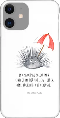 Produktbild von Mr. & Mrs. Panda Iphone 11 Handyhülle Seeigel - Weiß - Geschenk, Cover, Leben, Selbstliebe, Lebe, Meer, Selbstakzeptanz, Achtsamkeit, Handy Schutzhülle, Hülle, XR