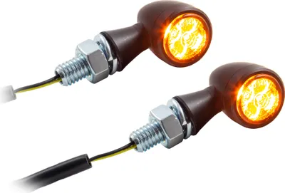 Obrázok produktu pre Univerzálny motocyklový LED smerovník Bullet tónovaný M8