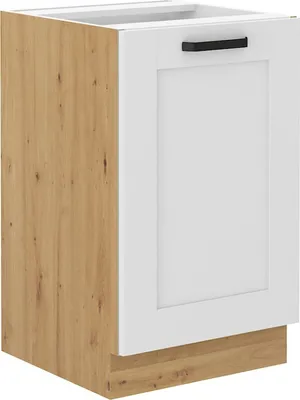 Obrázek produktu pro Dolní dřezová skříňka LAILI - šířka 50 cm, bílá / dub artisan